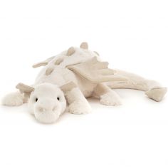Peluche géante Scrumptious dragon des neiges (50 cm) - Jellycat