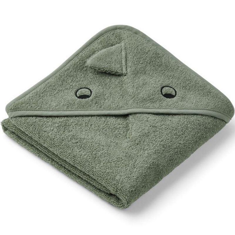 Cape de bain Albert Dino faune green (70 x 70 cm) Liewood