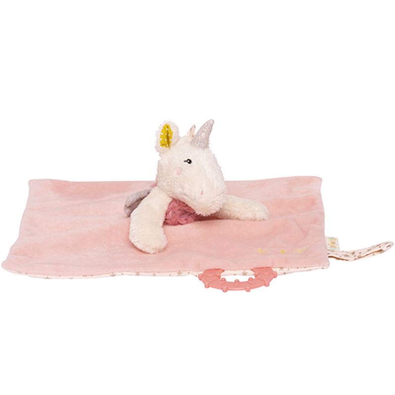 Doudou de dentition licorne Lilou et Perlin Galipette