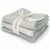 Variation Bleu du produit Lot de 3 lingettes Lullaby Mint (28 x 28 cm) de la marque Babyshower