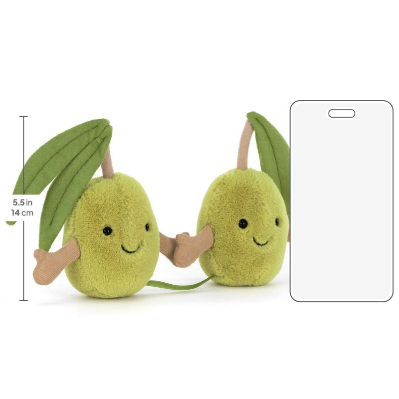 Peluche Amuseable Paire d'Olives (18 cm) Jellycat Produit 6