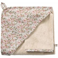 Cape de bain bambou + gant Afternoon Tea - BB & Co