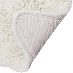 Tapis en laine Woolly Sheep blanc (110 x 75 cm)
