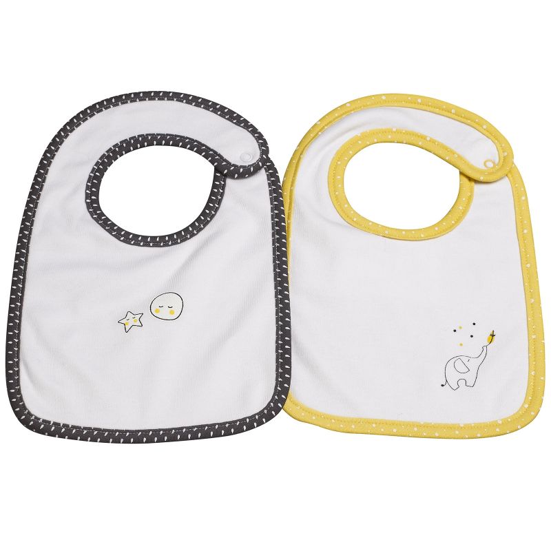 Lot de 2 bavoirs à pression Babyfan Sauthon