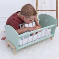 Lit en bois Zen pour poupée