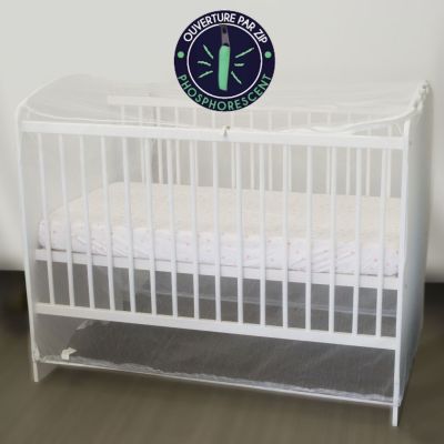 Moustiquaire intégrale adaptable (pour lit 60 x 120 et 70 x 140 cm)