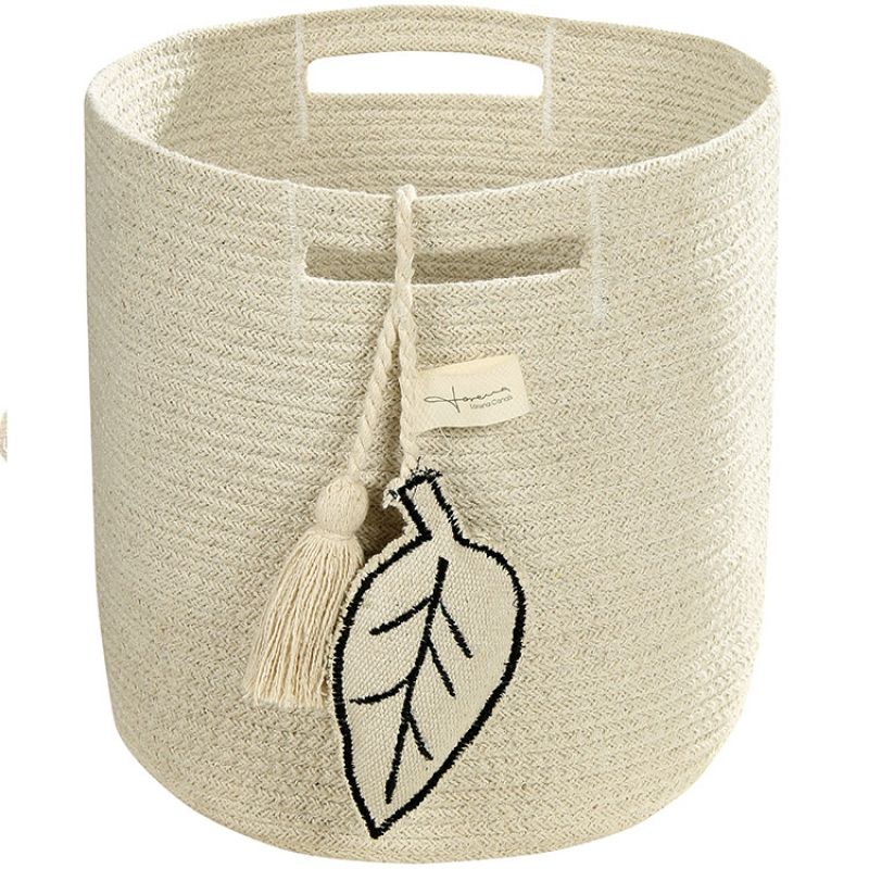 Panier de rangement Leaf en coton naturel (30 x 30 cm) Lorena Canals Produit 1 grande taille