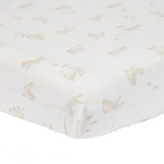 Drap-housse berceau Baby Bunny (40 x 80 cm) - Little Dutch