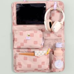 Organisateur de voiture Pattern Party rose