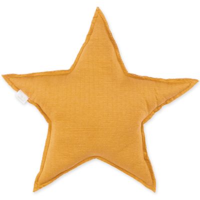 Coussin étoile ocre golden (30 cm) Bemini