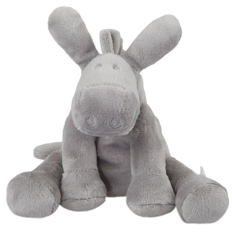 Peluche Paco âne gris clair Poudre d'étoiles (25 cm)  Noukie's