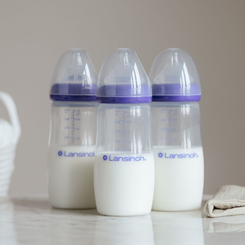 Lot de 2 biberons et tétines Natural Wave® spécial allaitement (330 ml) Lansinoh Ambiance 7