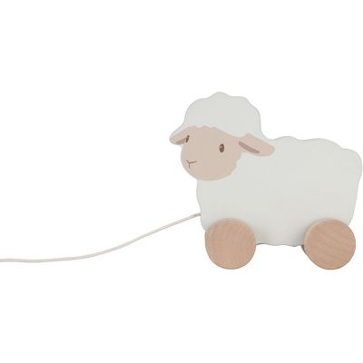 Jouet à tirer Mouton en bois Little Farm  par Little Dutch