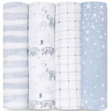 Lot de 4 maxi langes en coton Rising Star (120 x 120 cm)  par aden + anais