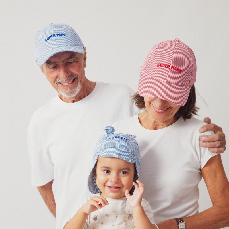 Casquette adulte Marinière Super Mamie rouge (tour de tête 56-61 cm) Chamaye Ambiance 6