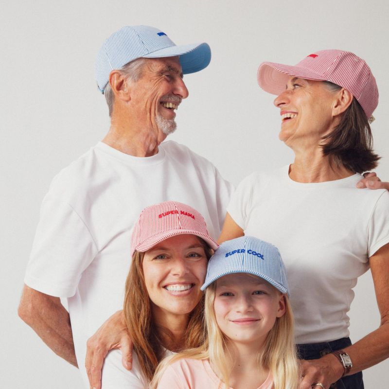 Casquette adulte Marinière Super Mamie rouge (tour de tête 56-61 cm) Chamaye Ambiance 7