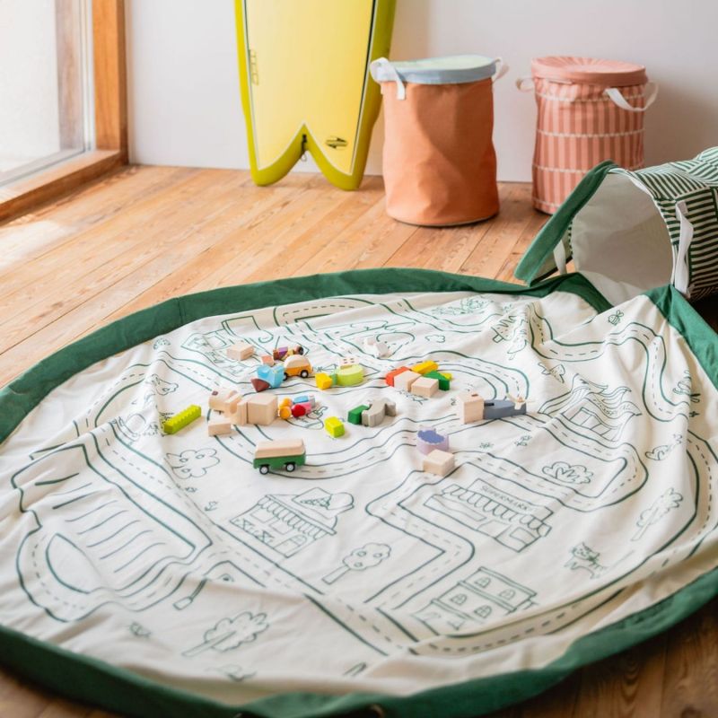 Sac de rangement et tapis de jeu 2 en 1 Soo Roadmap Play&Go Ambiance 7