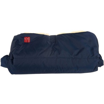 Protège mains en peau d'agneau Big double bleu marine Kaiser