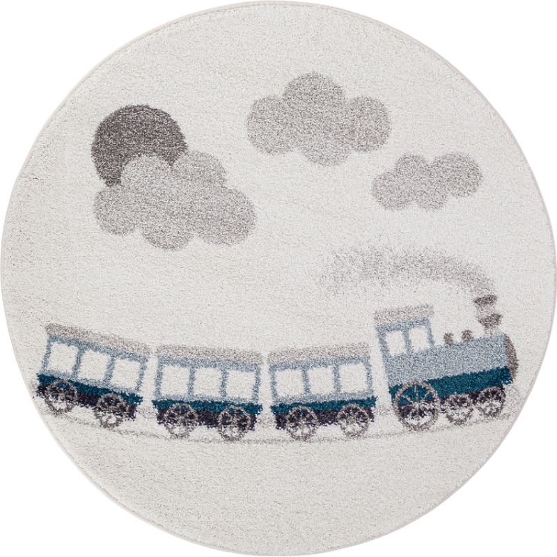 Tapis rond Petit train (120 cm) AFKliving