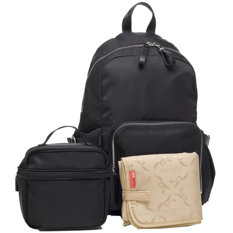 Sac à dos à langer Hero Black Storksak
