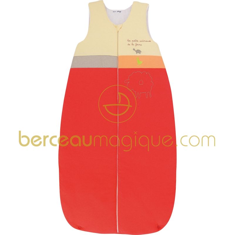 Gigoteuse évolutive 6-36 mois Corail, rouge & co (80-100 cm) Sucre d'orge