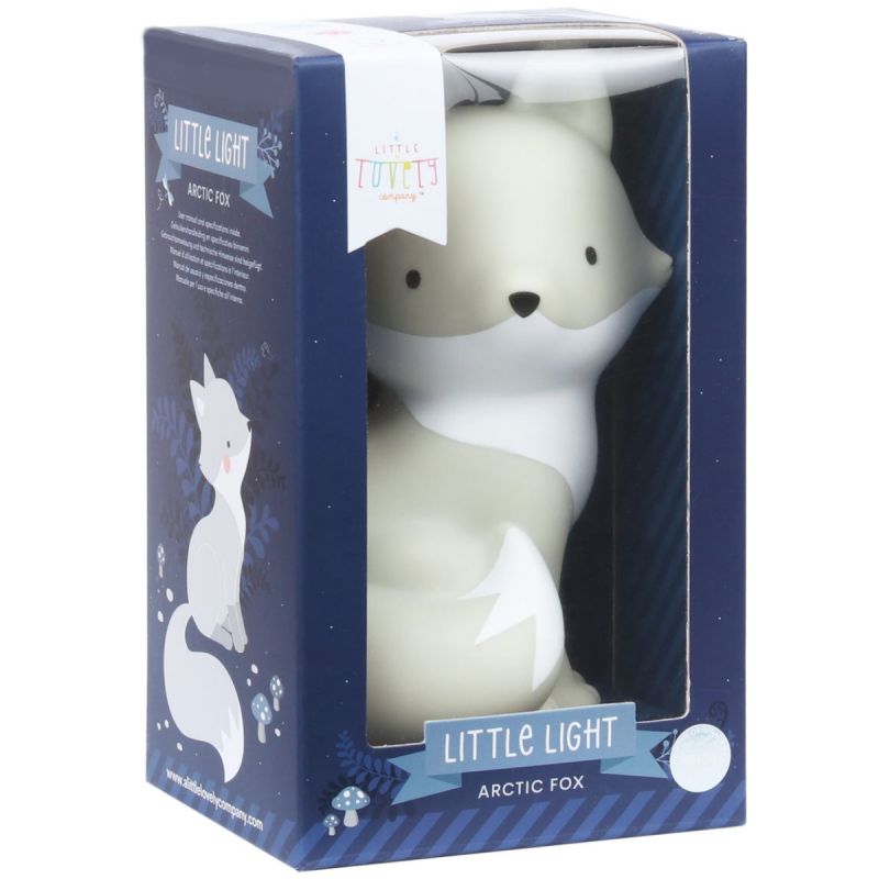 Petite veilleuse Renard arctique (13 cm) A Little Lovely Company