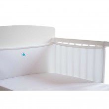Tour de lit maille 3D Eole blanc (70 x 140 cm)  par Domiva