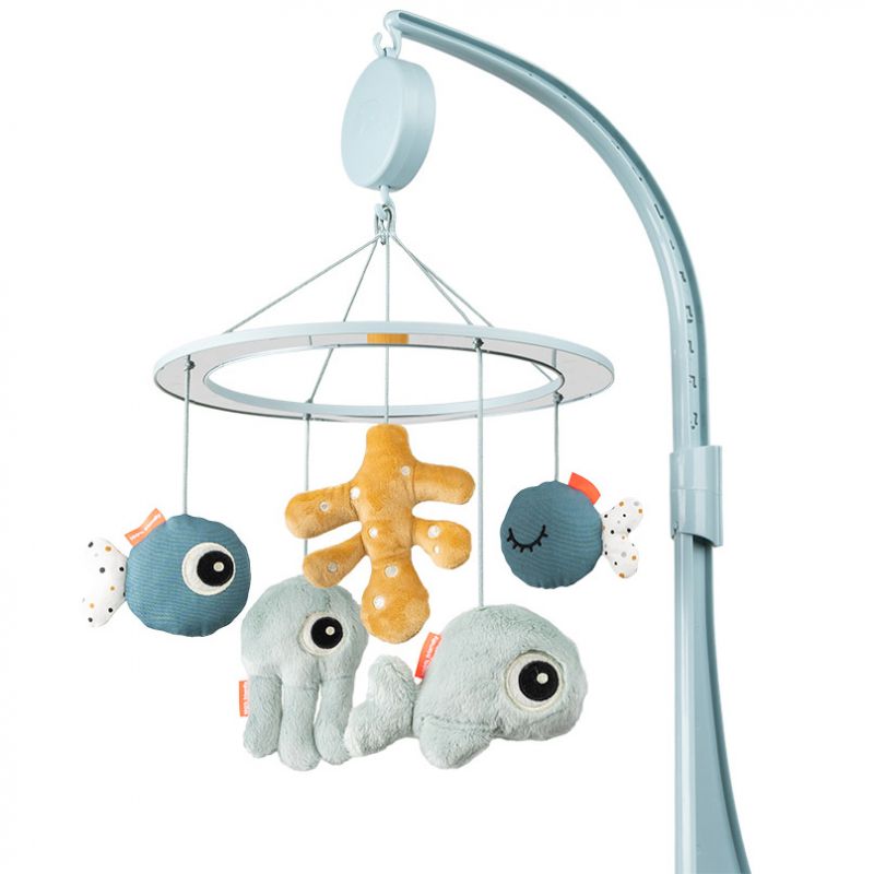 Mobile musical avec miroir bleu Sea friends Done by Deer
