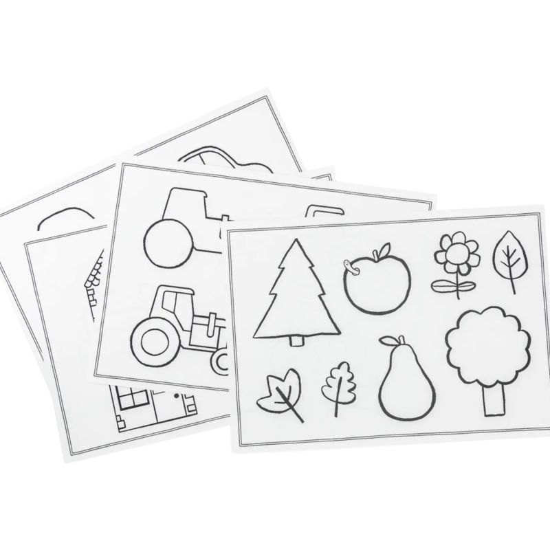 24 modèles de dessin pour tablette lumineuse Kidywolf Les Popipop Moulin Roty Produit 3