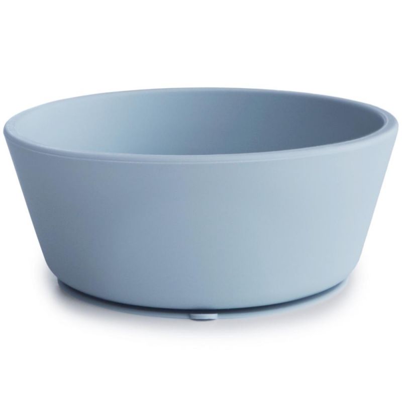 Bol à ventouse en silicone Powder blue Mushie