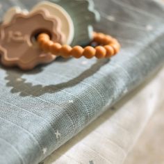 Lot de 3 langes en coton Twinkling Sea Green (70 x 70 cm)