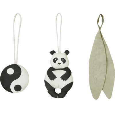 Lot de 3 jouets à suspendre bamboo Panda