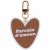 Variation Marron, blanc du produit Porte-clé Parrain d'amour de la marque Atelier Wagram