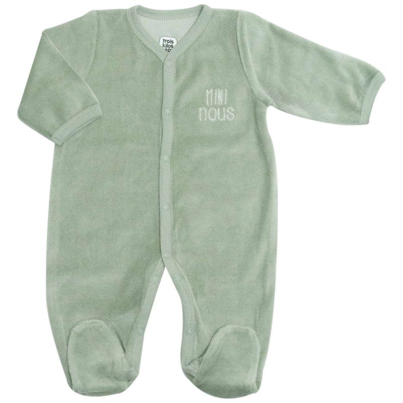 Pyjama Mini nous Olive (naissance) Trois Kilos Sept Produit 2