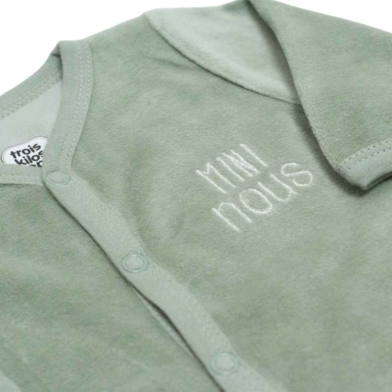 Pyjama Mini nous Olive (naissance) Trois Kilos Sept Produit 4
