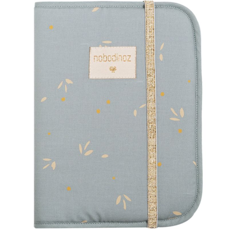 Protège carnet de santé Poema Willow Soft Blue Nobodinoz