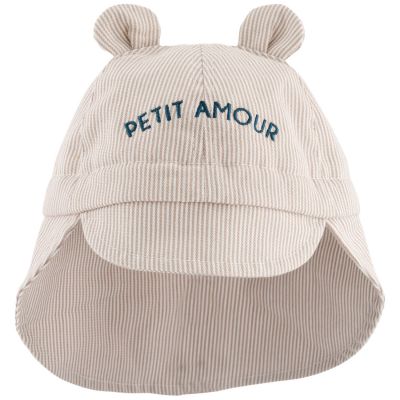 Chapeau bébé Petit Amour crème (0-6 mois)