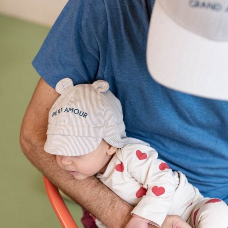 Chapeau bébé Petit Amour crème (0-6 mois) Chamaye Ambiance 7