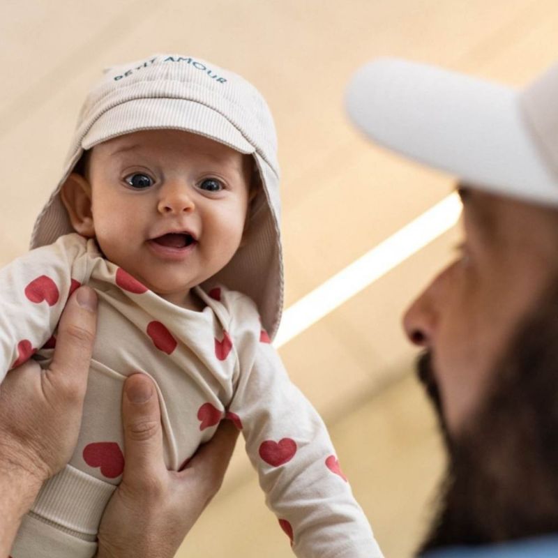 Chapeau bébé Petit Amour crème (0-6 mois) Chamaye Ambiance 8