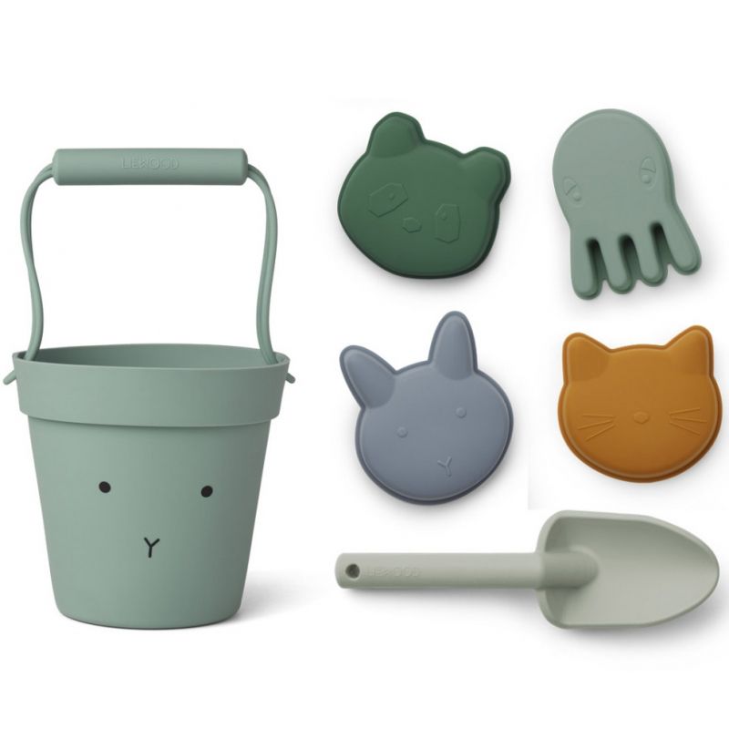 Jouets de plage Dante lapin vert d'eau Liewood