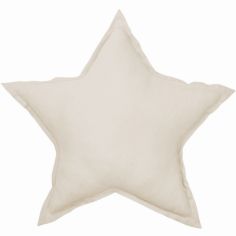 Coussin étoile écru Pure nature (45 cm)
