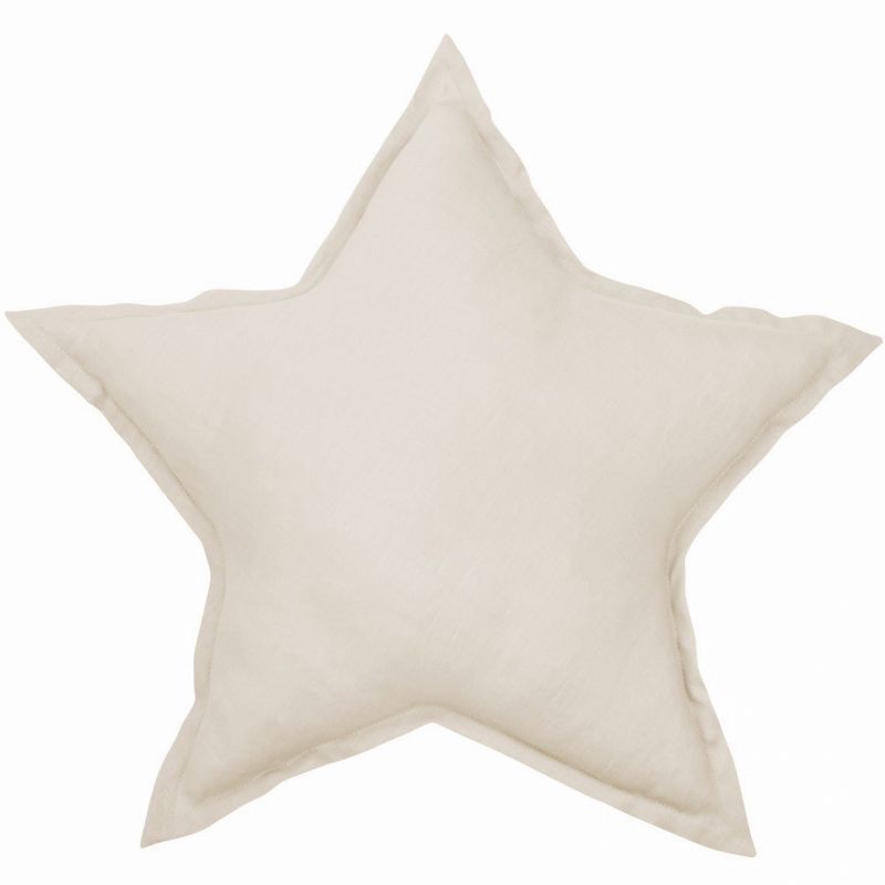 Coussin étoile écru Pure nature (45 cm) Cotton&Sweets