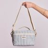 Lunch bag isotherme Igor Rayures Fines Bleu Hindbag Ambiance 5