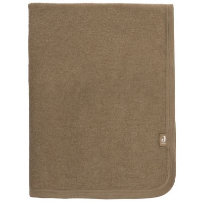 Couverture Merino Wool Falted Dark Hazel (75 x 100 cm)