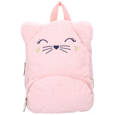 Sac à dos enfant The Adorables Chat fausse fourrure rose (27 cm)
