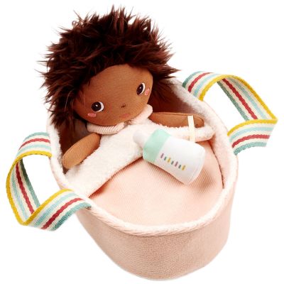 Poupée Misha et son couffin (21 cm)