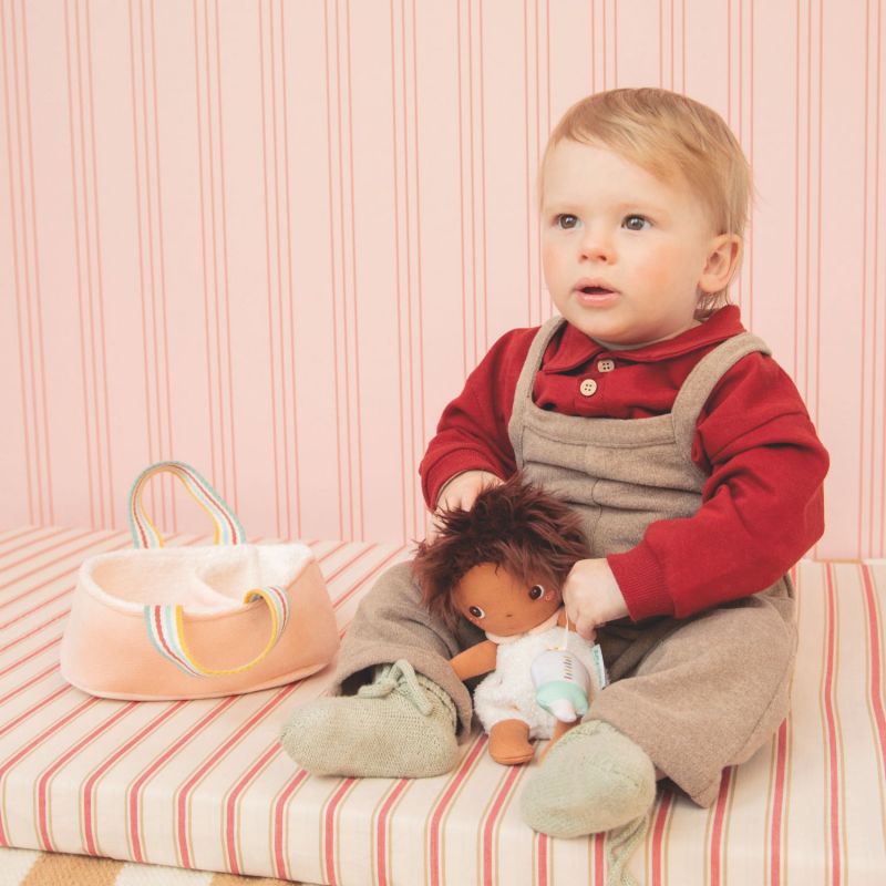 Poupée Misha et son couffin (21 cm) Lilliputiens Ambiance 6