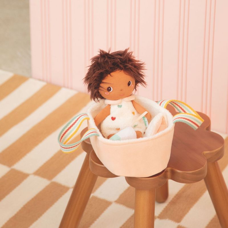 Poupée Misha et son couffin (21 cm) Lilliputiens Ambiance 7