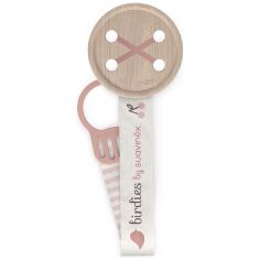 Attache sucette ruban Birdies Rose - Suavinex