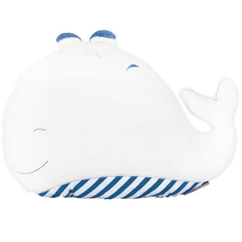 Coussin Blue baleine (40 x 30 cm) Sauthon